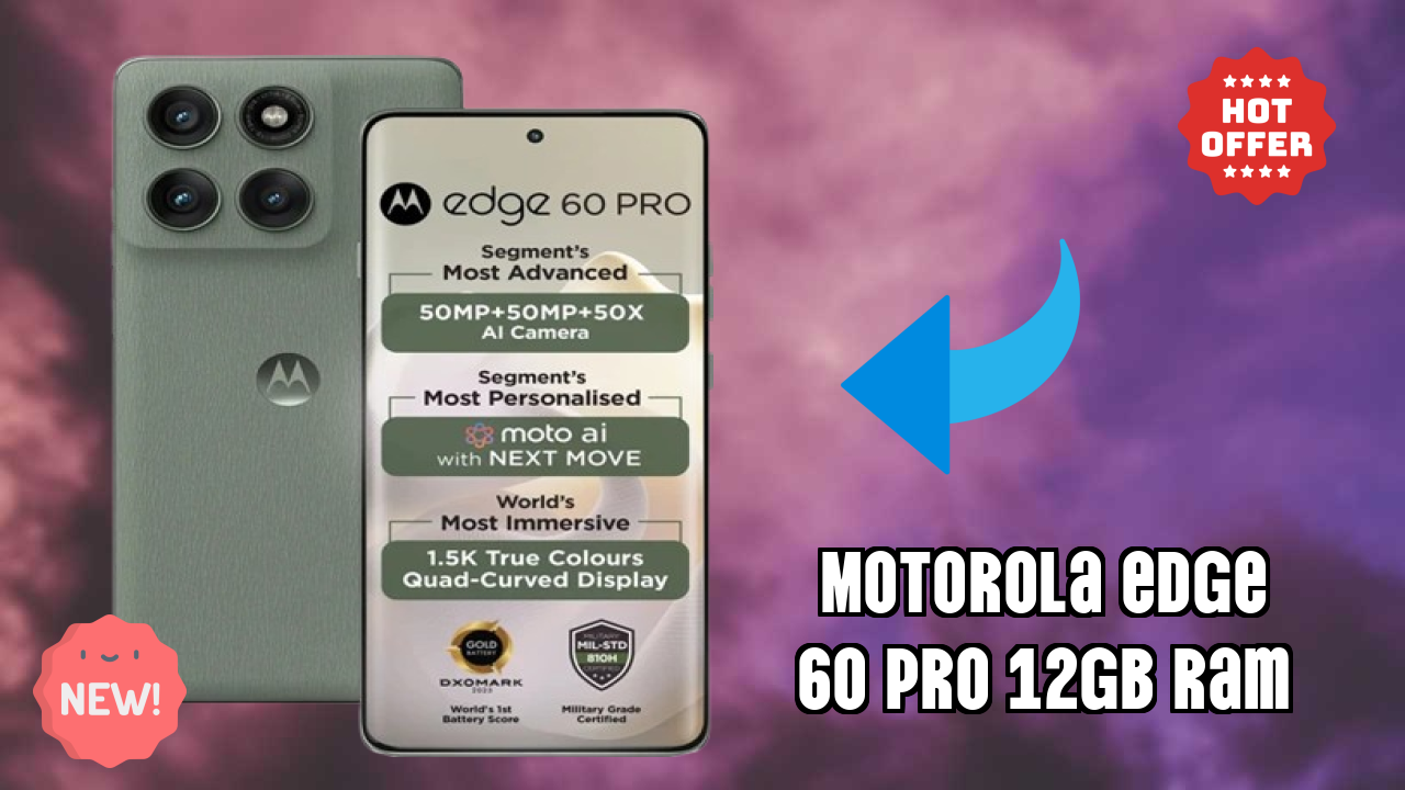 Motorola Edge 60 Pro 12GB RAM Gaming Benchmarks: MediaTek Dimensity 8350 Extreme Edition FPS Test