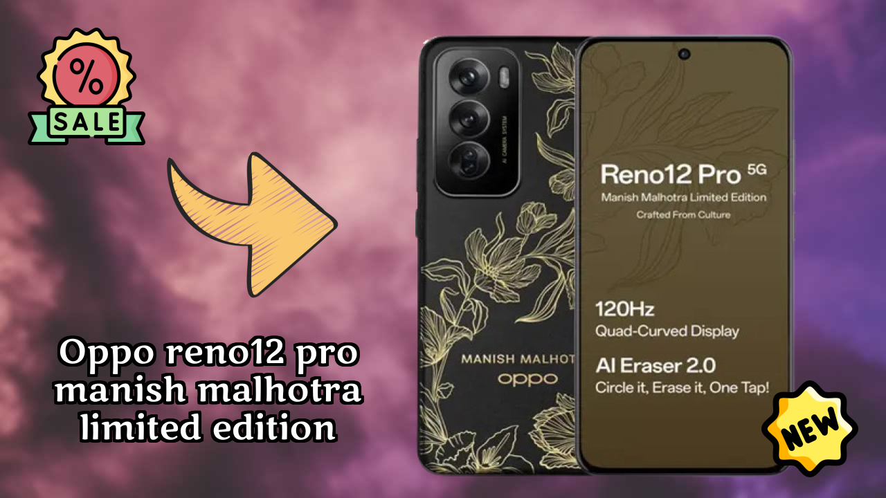 OPPO Reno12 Pro Manish Malhotra Limited Edition Display Size: 6.7 Inches (17.02 Cm) Screen Test